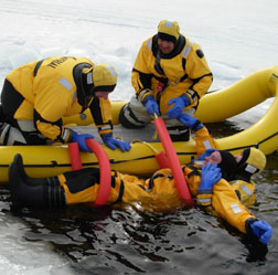 Ice Rescue training